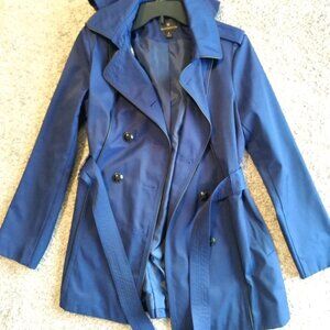 Worthington Heavy Rain Coat with Hood-Size Medium
